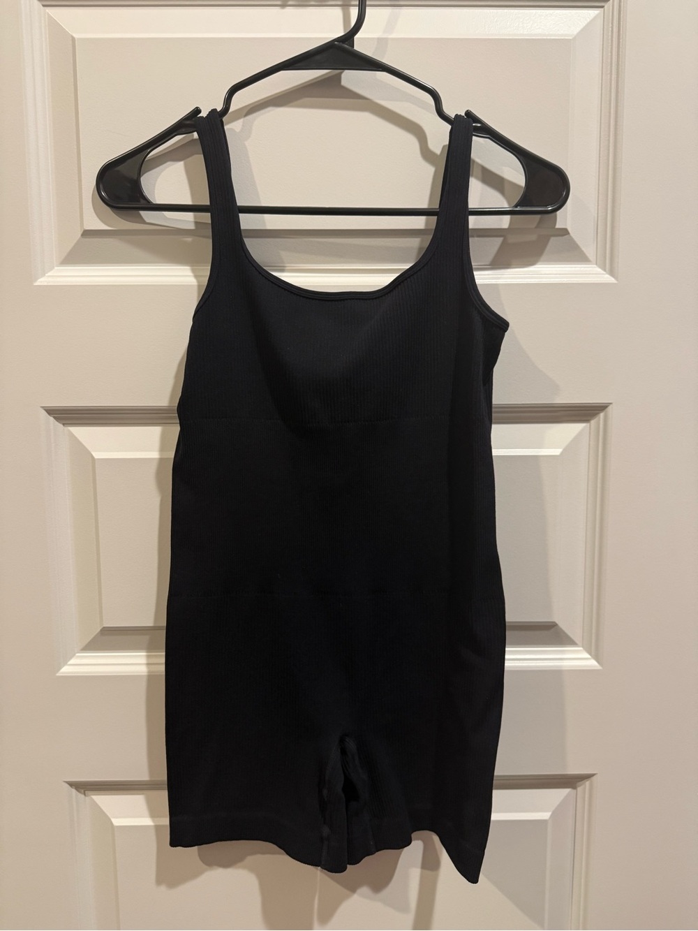 Black Ribbed Tank Romper Jumpsuit - Versatile Women's One-Piece